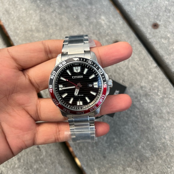 Citizen pepsi dial Men's Eco-Drive Stainless Steel Bracelet Watch - Picture 4 of 10